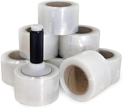 IDL Packaging F-31-8 Packaging 3" x 1000' Hand Bundling Stretch Film by IDLPackaging