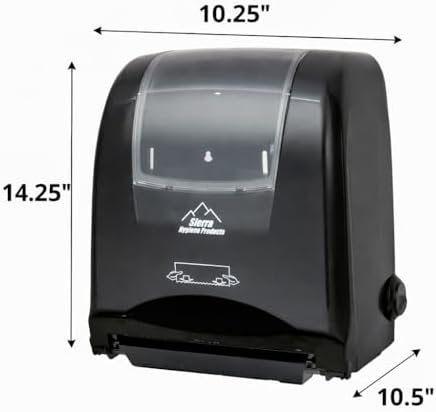 Sierra Hygenics Hardwound Natural Towel Kit, 6 Rolls & Autocut Dispenser - Image 4