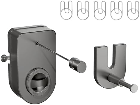 Retractable Clothesline Indoor, Non-Sagging Outdoor Clothes Line Retracting by Unknown