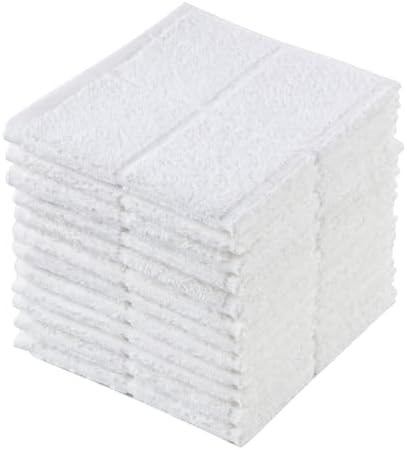 Glynniss Dish Rags for Washing Dishes, 100% Cotton Cream Kitchen WashCloths by Glynniss