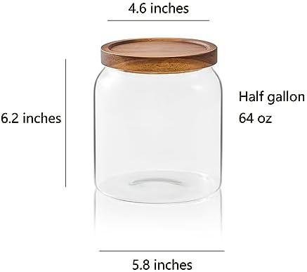Sweejar Glass Jars for Laundry Room Organization, Half-Gallon Laundry Pods - Image 2