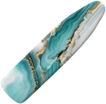 Green Marble Ironing Board Cover, Soft Ironing Board Pad Cover Protector by KUIFORTI