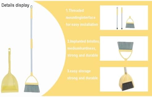 Mini Broom with Dustpan for Kids, Little Housekeeping Helper Set - Image 4