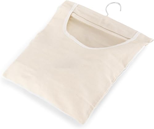 Canvas Clothespin Bag, 13.3x11.2 Inch Hanging Laundry Organizer - Image 7