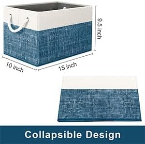Fab totes Storage Bins 3-Pack, Foldable Storage Baskets - Image 3