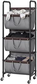 GRANNY SAYS 3 Tiered Laundry Sorter, Narrow Hamper Cart by GRANNYSAYS