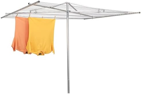 Household Essentials 17130-1 Rotary Outdoor Umbrella Drying Rack | Aluminum | by HouseholdEssentials