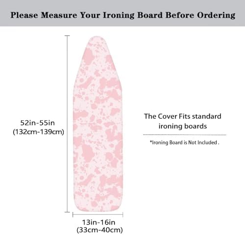 Pink Ironing Board Cover Soft Cover Standard Size Scorch Stain Resistant - Image 5