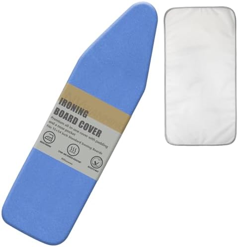 Ironing Board Cover and Pad, 15 x 54 Inch Standard Size, Extra Thick Padding by Invwanhing