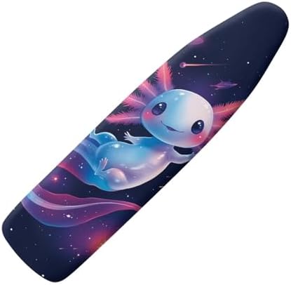 Cute Axolotl Ironing Board Cover, 15 x 54 Elastic Edge Padding Applicable by Daulesho