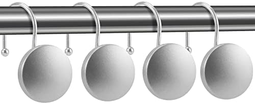 Decorative Shower Curtain Hooks, Simple Modern Style Round Flat-Back Button - Image 3