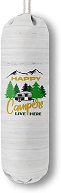 Happy Campers Grocery Bags Holder Organizer, Wall Mount Plastic Bags Storage by HiLus