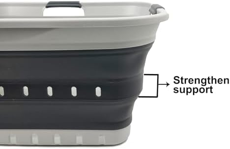 SAMMART 42L Collapsible Plastic Laundry Basket - Image 4