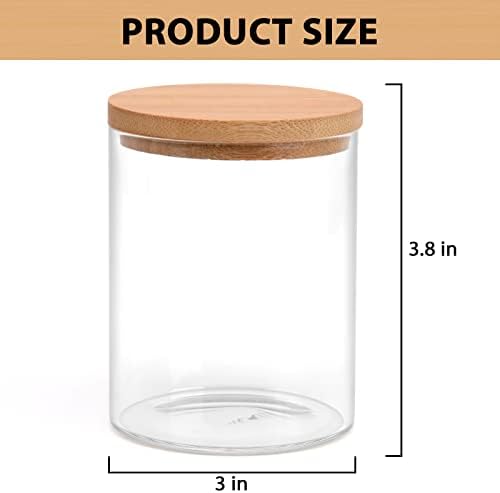 BKYFPQ 3 Pack Glass Qtip Holder Dispenser - Image 7