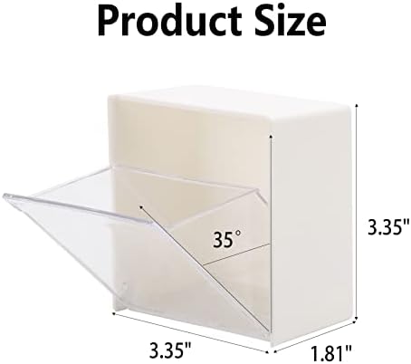 Tecbeauty 4PCS Cotton Pads Holder Dispenser, Wall Mounted Cotton Ball - Image 3