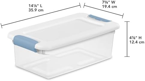 Sterilite 48-Pack Latching Box, Under Bed Storage Bins - Image 2