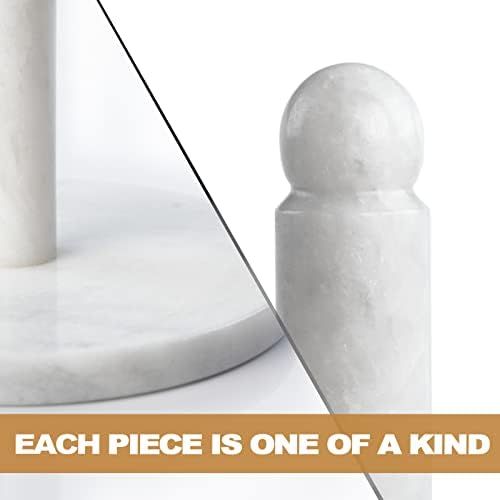 Koville African Natural Marble Paper Towel Holder Countertop, Genuine Stone - Image 6