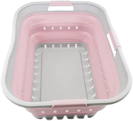 SAMMART 42L Collapsible Plastic Laundry Basket by SAMMART