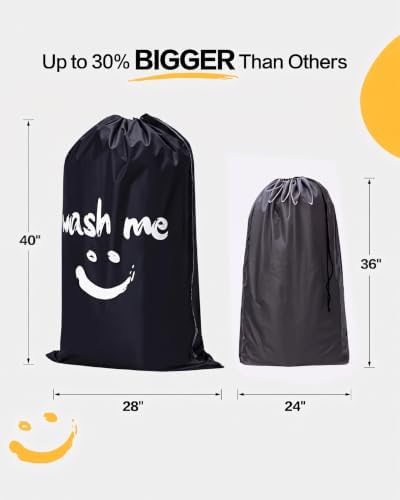 HOMEST XL Laundry Bag 28" x 40", Extra Large Dirty Clothes Organizer - Image 2