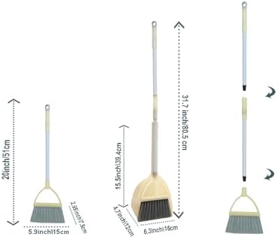 Mini Broom with Dustpan for Kids, Little Housekeeping Helper Set - Image 3