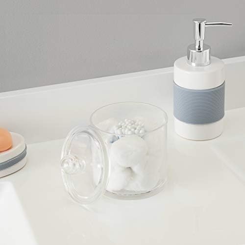 Home Basics Acrylic Cotton Ball and Swab Holder, Q-tip Storage Organizer - Image 6