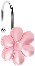 3D Floral Shower Curtain Hooks, Living Room Fun Home Decor by GNUEYART