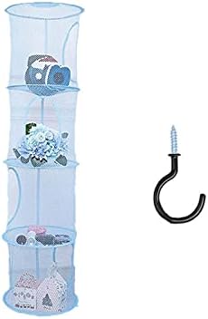 4 Tier Storage Organizer, 43.5 x12 Inch Hanging Mesh Storage Basket by Leoyoubei