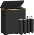 SONGMICS Laundry Hamper with Lid, 225L Laundry Basket，4 Compartments by Unknown