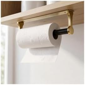 Paper Towel Holder Under Cabinet, Aluminum Alloy Wall Mount Paper Towel Holder by Unknown