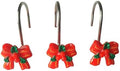 Two Fish Home Fashions Set of 12 Decorative Christmas Tree Resin Shower Curtain by TwoFishHomeFashionLLC