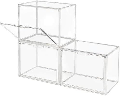 GUDEMAY Clear Stackable Plastic Storage Bins by HaveANiceDay