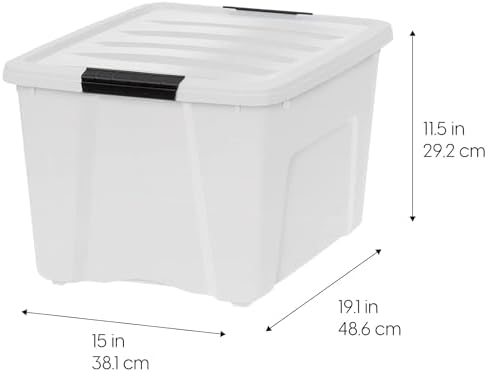 IRIS USA 4-Pack 40 Quart Storage Bins - Image 3