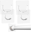 Shower Curtain Rod Holder with Strong Adhesive, No Drilling by Unknown
