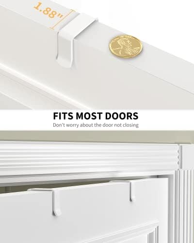 Moforoco White 6-Tier Over Door Pantry Organizer, Pantry Organization Storage - Image 3