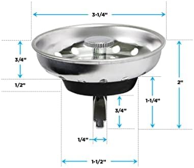 Highcraft FAUC97333-2 Kitchen Sink Basket Strainer Replacement - Image 3