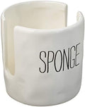 Mud Pie Kitchen Dish Sponge Holder Caddy, Off White by MudPie