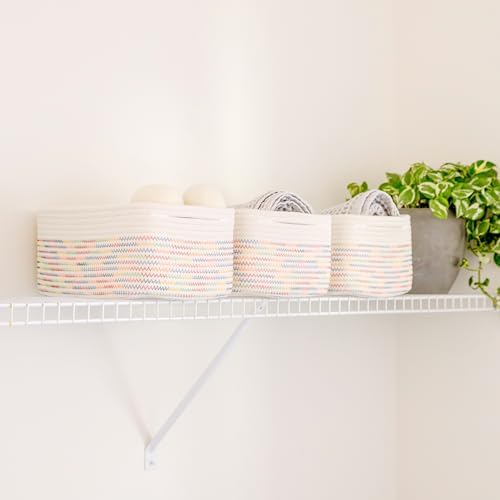 NaturalCozy 13.5”x8.5”x5.5” Rectangle Storage Baskets - Image 5
