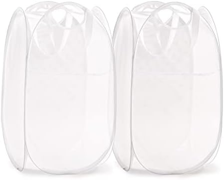 TECHMILLY Collapsible Mesh Pop Up Laundry Hamper by TECHMILLY