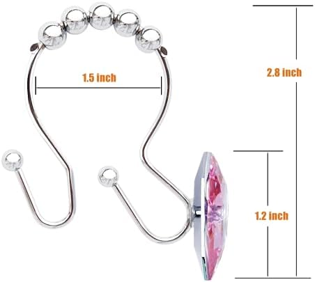 Shower Curtain Hooks Rings for Bathroom - Image 3