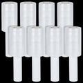 DAJAVE 8 Pack 5" Stretch Wrap Rolls 1000ft 60 Gauge Industrial Shrink Wrap by DAJAVE