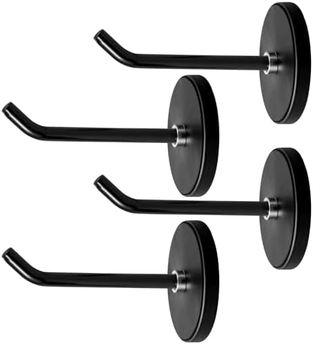4pcs Magnetic Hooks, Anti-Slip 2.9 Inch Long Heavy Duty Magnet Hooks by Bonsture
