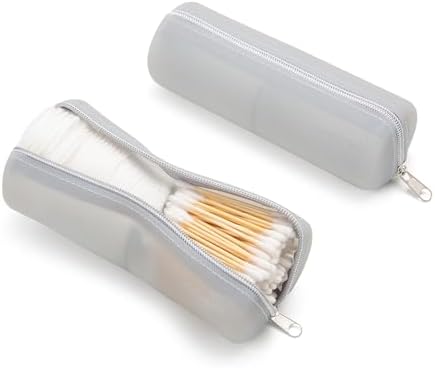 Cotton Round Swab Travel Case, 2-in-1 Beauty Organizer - Image 2