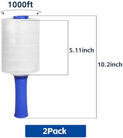 Plastic Wrap 5.11"×1000' Stretch Wrap Roll - Image 2