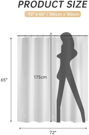 AmazerBath Plastic Shower Curtain, 72 x 65 Inches PEVA Heavy Duty White Shower - Image 6