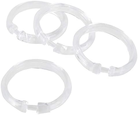 Rocky Mountain Goods Simple Spaces Clear Plastic Curtain Rings - Image 3