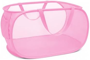 Collapsible Laundry Hamper Basket, Pop Up Mesh Foldable Bag by TEGOOL