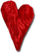 4" Handmade Velvet Essence Heart Sachet Pillow – Flaxseed Fill, Lavender Scented by CandiAndi