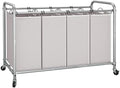STORAGE MANIAC Laundry Sorter 4 Section, 47.5 Gal Laundry Hamper by STORAGEMANIAC