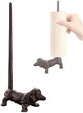 Dog Paper Towel Holder 12'' Cast Iron Paper Towel Holder Funny Toilet Paper by mozhixue