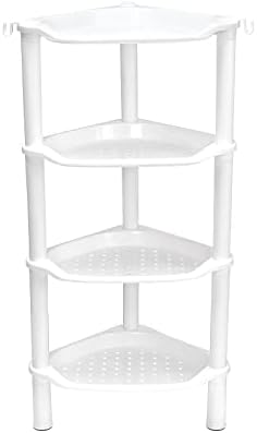 4 Tier Corner Shower Caddy, Plastic Shower Organizer - Image 5